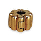 GOLD DEAL | 14ct (14K) Gold Refurbished Pandora Clip Charm - Ribbed Clip