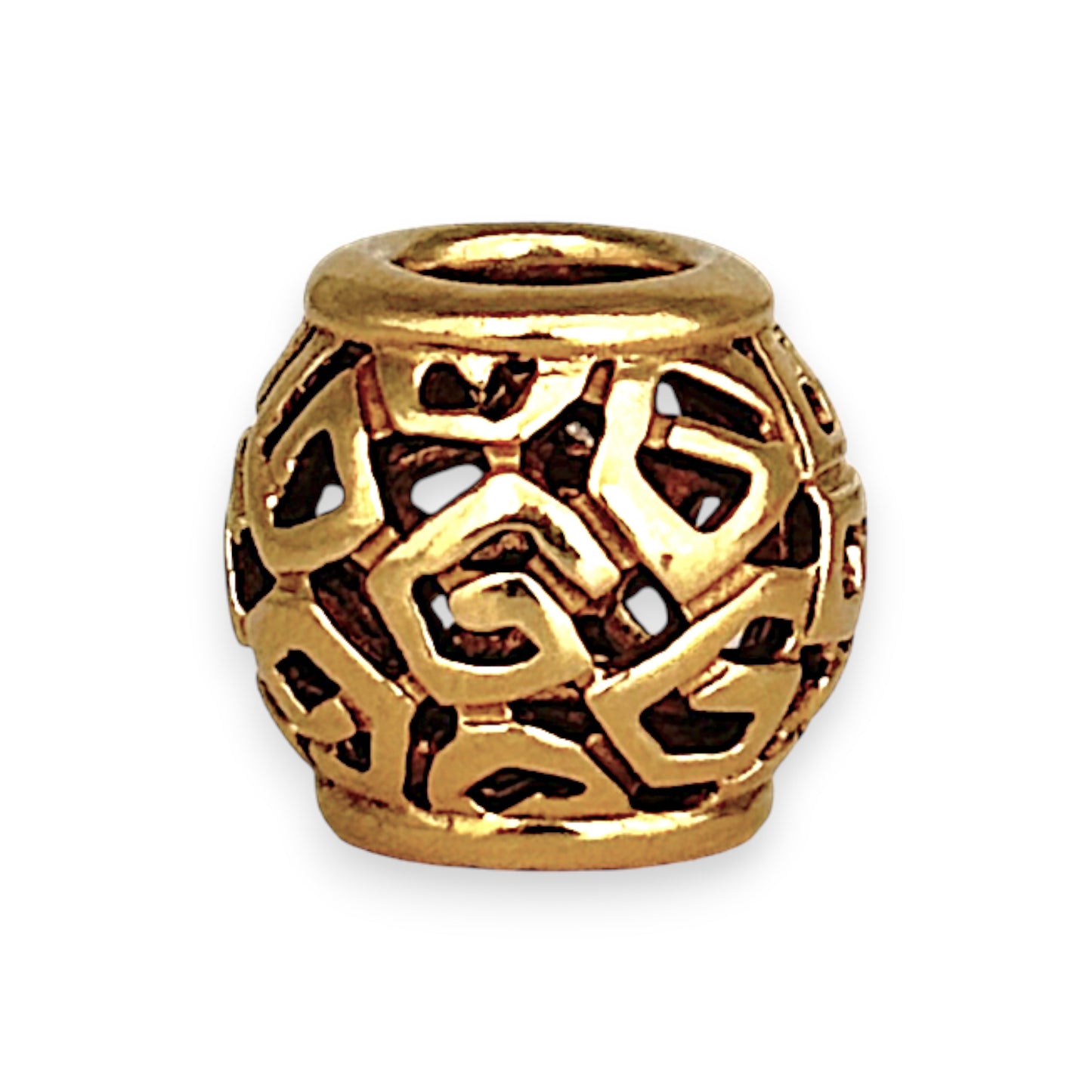 GOLD DEAL | 14ct (14K) Gold Pandora Charm - Openwork Swirl