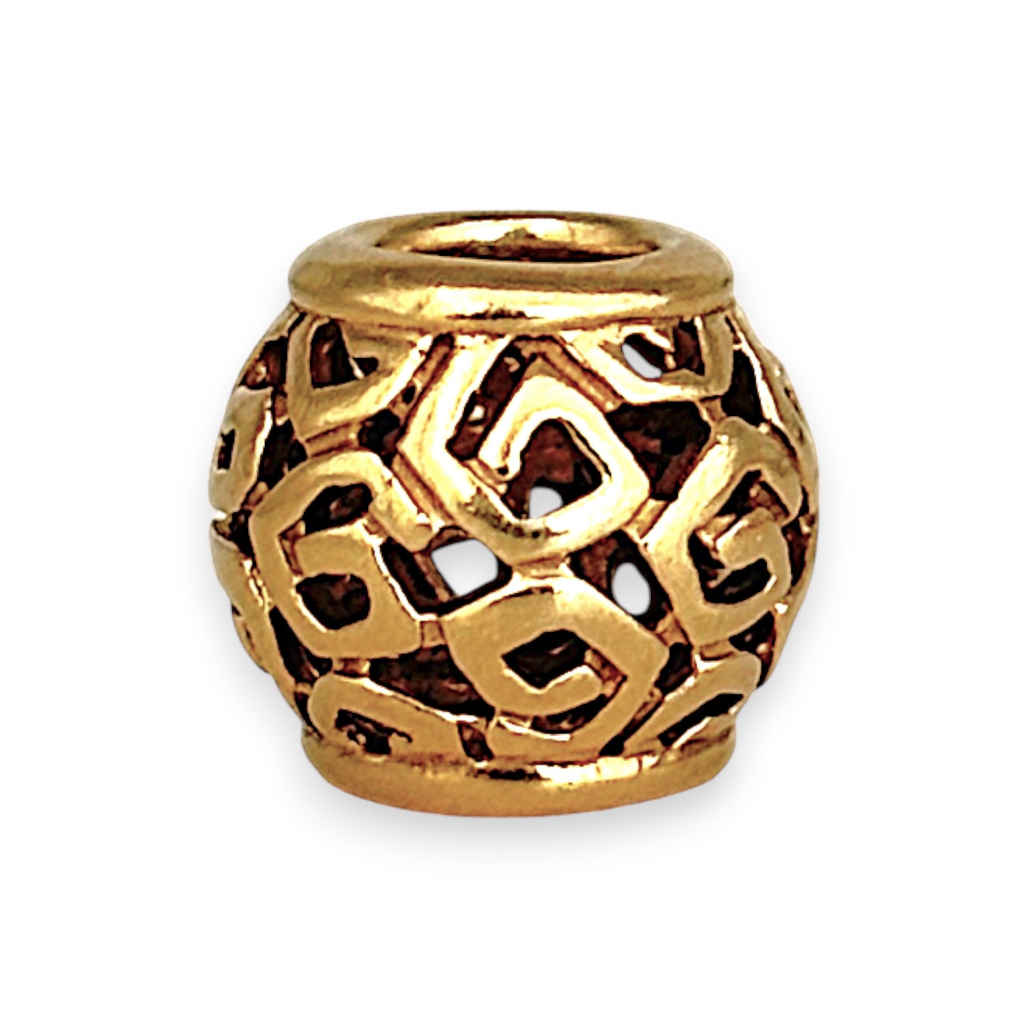 GOLD DEAL | 14ct (14K) Gold Pandora Charm - Openwork Swirl