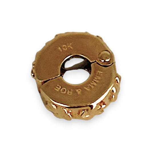 GOLD DEAL | 10ct (10K) Gold Emma & Rose Clip Charm - Flowers