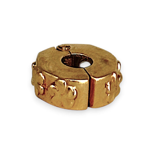 GOLD DEAL | 10ct (10K) Gold Emma & Rose Clip Charm - Flowers