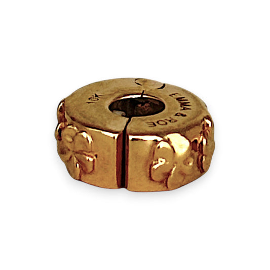 GOLD DEAL | 10ct (10K) Gold Emma & Rose Clip Charm - Flowers