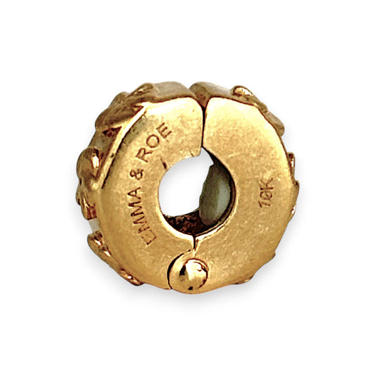 GOLD DEAL | 10ct (10K) Gold Emma & Rose Clip Charm - Flowers
