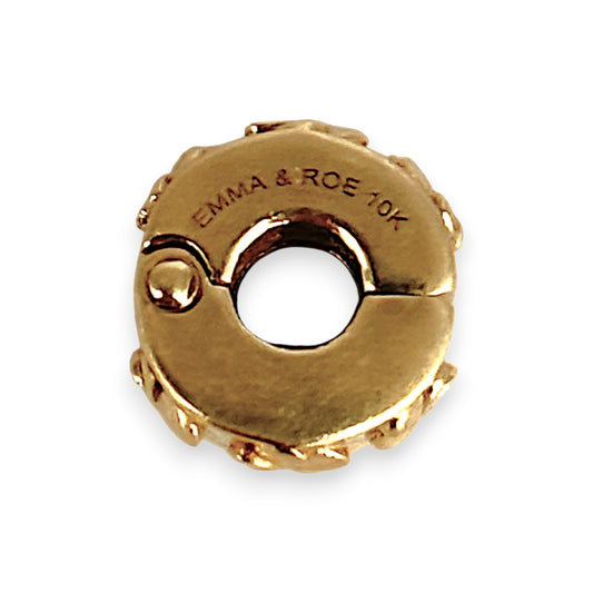 GOLD DEAL | 10ct (10K) Gold Emma & Rose Clip Charm - Flowers