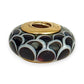 GOLD DEAL | 14ct (14K) Gold Core Pandora Murano Charm - Black/White Lotus