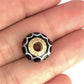 GOLD DEAL | 14ct (14K) Gold Core Pandora Murano Charm - Black/White Lotus
