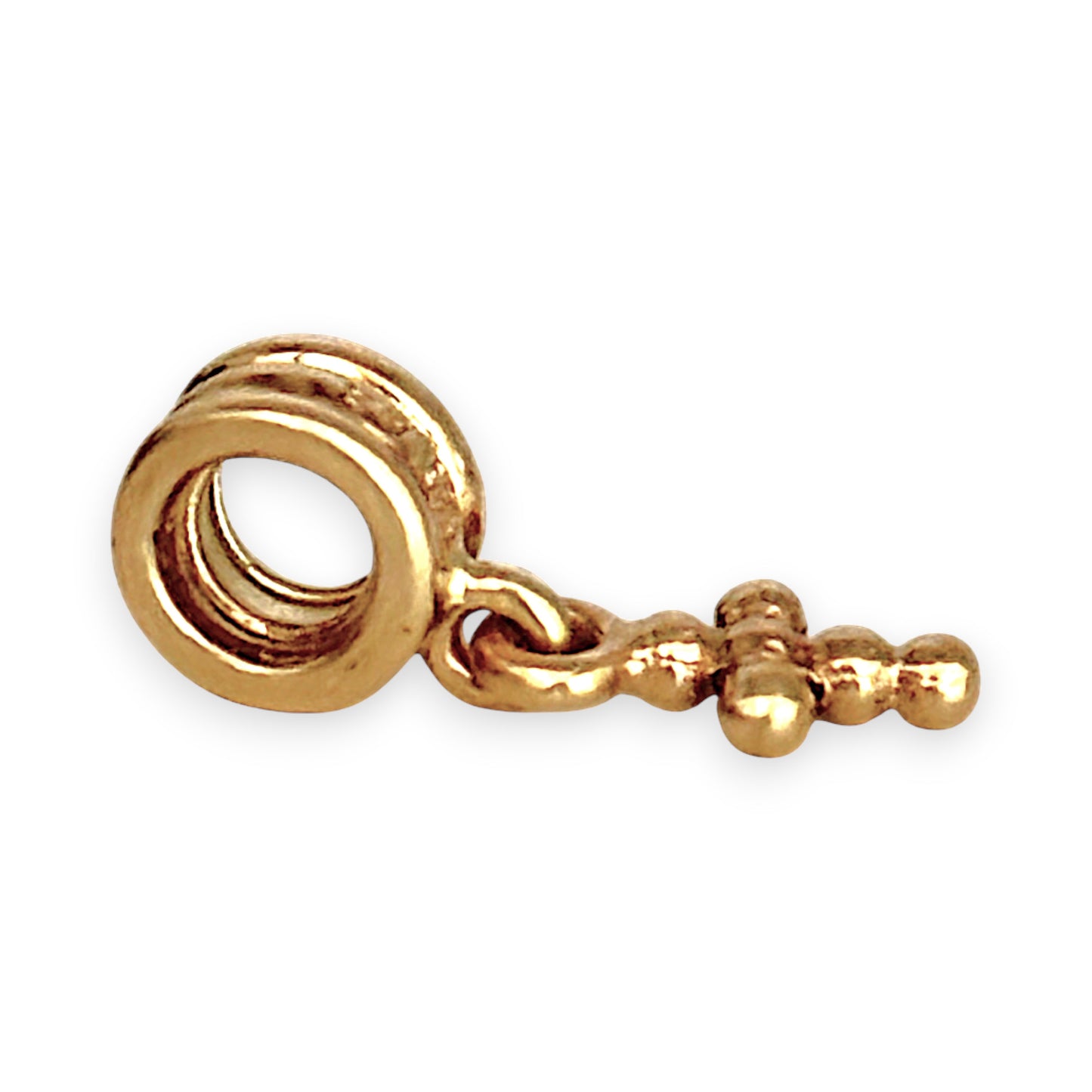 GOLD DEAL | 14ct (14K) Gold Pandora Rounded Ends Cross Charm