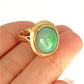 GOLD DEAL | 14ct (14K) Gold Verdant Echo Jade Ring