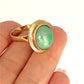 GOLD DEAL | 14ct (14K) Gold Verdant Echo Jade Ring