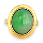 GOLD DEAL | 14ct (14K) Gold Verdant Echo Jade Ring