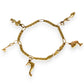 GOLD DEAL | 14ct (14K) Gold 5 Charms Bracelet 18cm