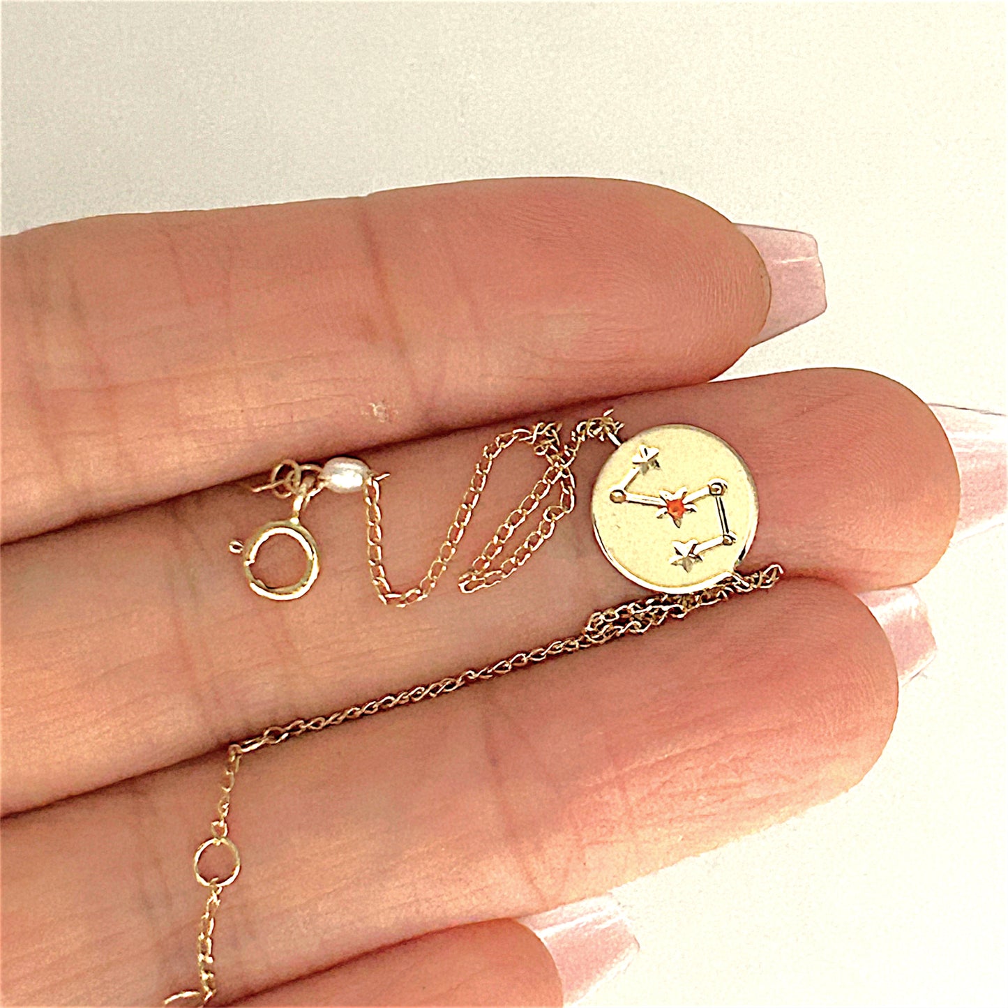 GOLD DEAL | 14ct (14K) Gold Celestial Archer Zodiac 18cm Bracelet – Sagittarius