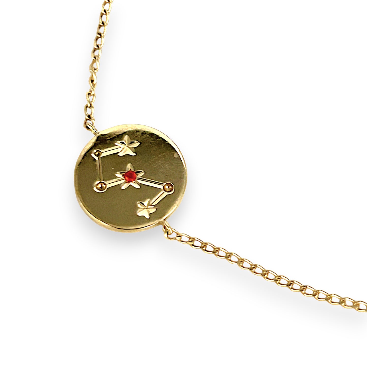 GOLD DEAL | 14ct (14K) Gold Celestial Archer Zodiac 18cm Bracelet – Sagittarius
