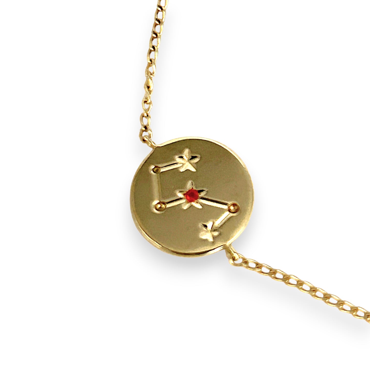 GOLD DEAL | 14ct (14K) Gold Celestial Archer Zodiac 18cm Bracelet – Sagittarius