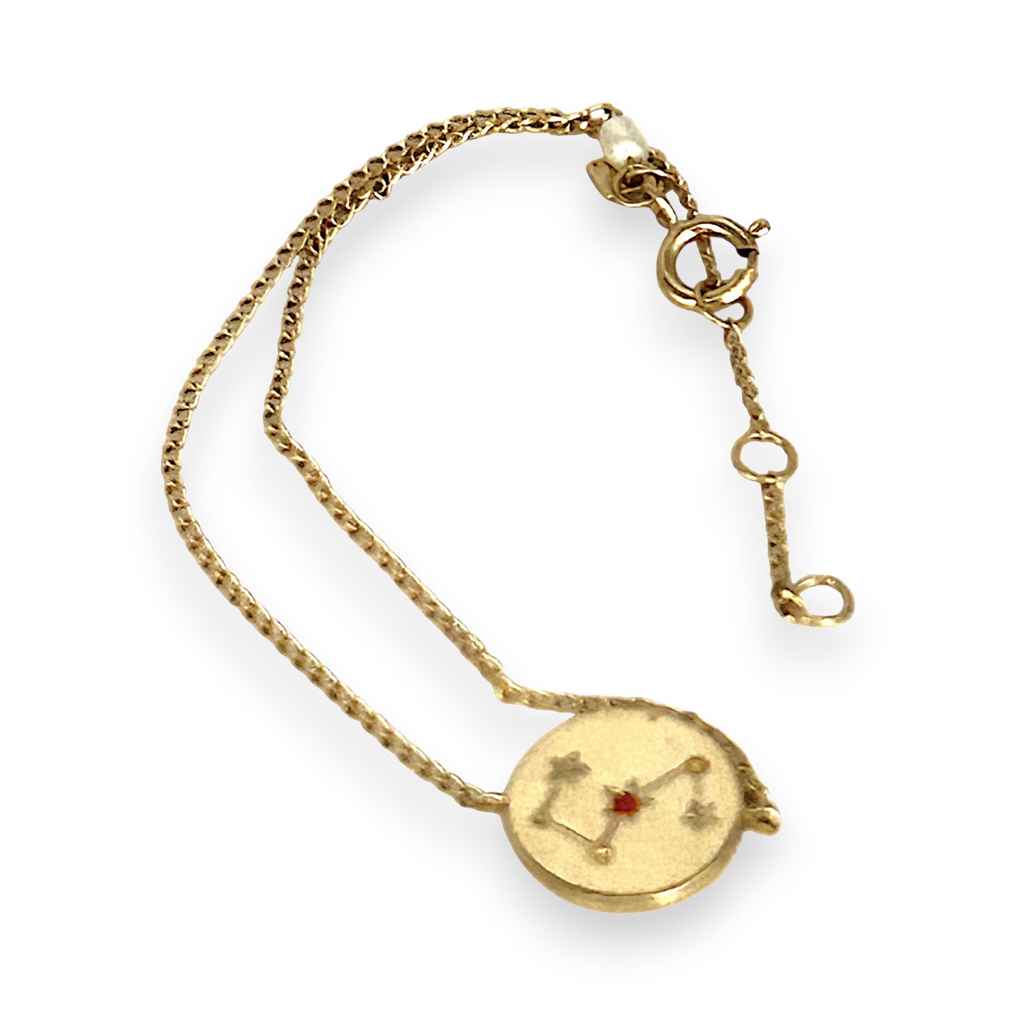 GOLD DEAL | 14ct (14K) Gold Celestial Archer Zodiac 18cm Bracelet – Sagittarius