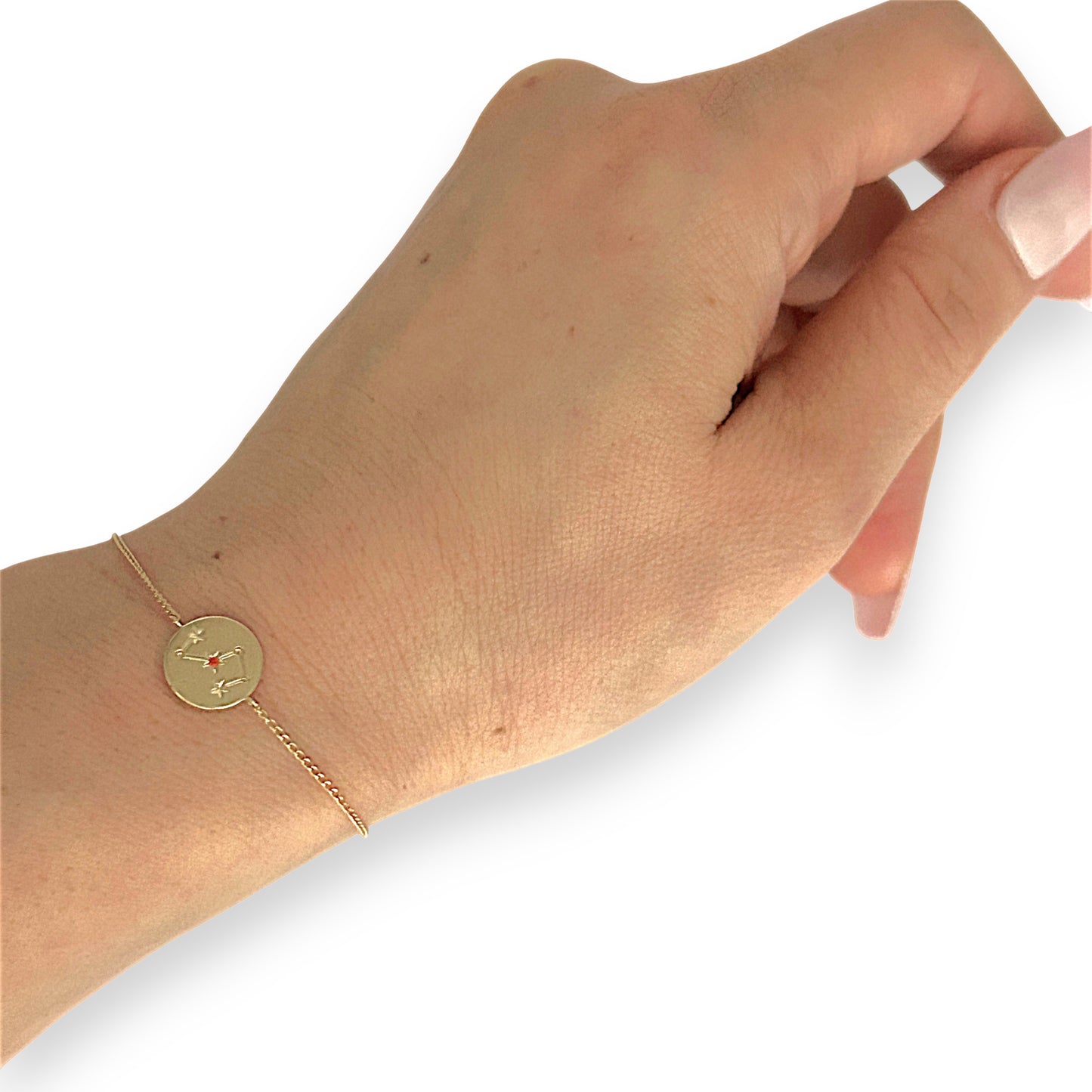 GOLD DEAL | 14ct (14K) Gold Celestial Archer Zodiac 18cm Bracelet – Sagittarius