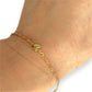 GOLD DEAL | 14ct (14K) Gold Sweet Embrace Heart Charm Bracelet 23cm
