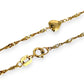 GOLD DEAL | 14ct (14K) Gold Sweet Embrace Heart Charm Bracelet 23cm
