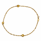 GOLD DEAL | 14ct (14K) Gold Sweet Embrace Heart Charm Bracelet 23cm