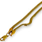 GOLD DEAL | 14ct (14K) Gold Sleek serpentine shimmer Snake Chain 50cm