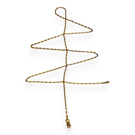 GOLD DEAL | 14ct (14K) Gold Soléa Fine Cable Link Chain 57cm