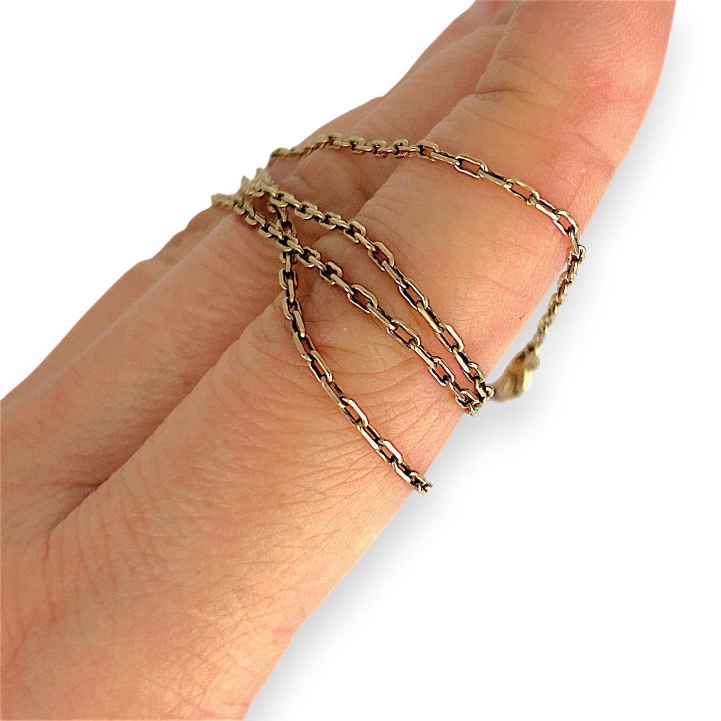 GOLD DEAL | 14ct (14K) Gold Soléa Fine Cable Link Chain 57cm
