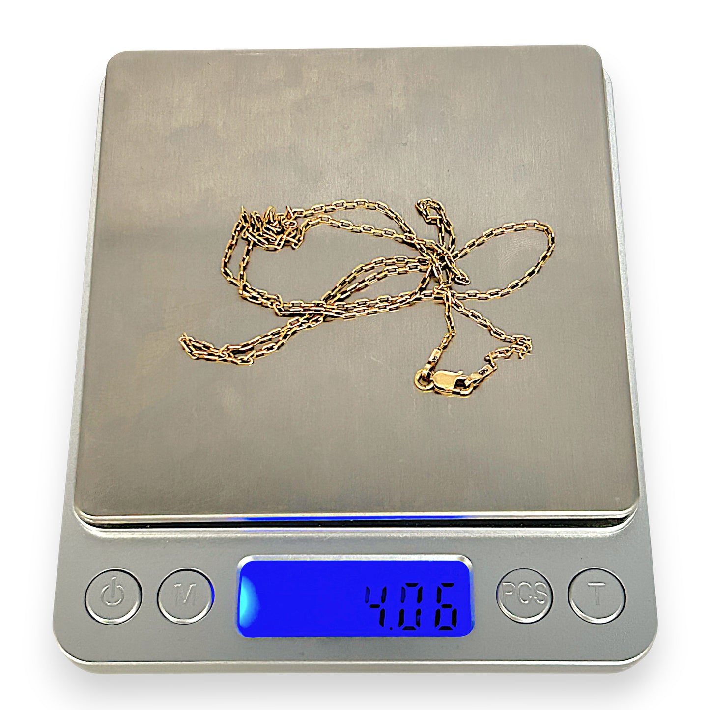 GOLD DEAL | 14ct (14K) Gold Soléa Fine Cable Link Chain 57cm