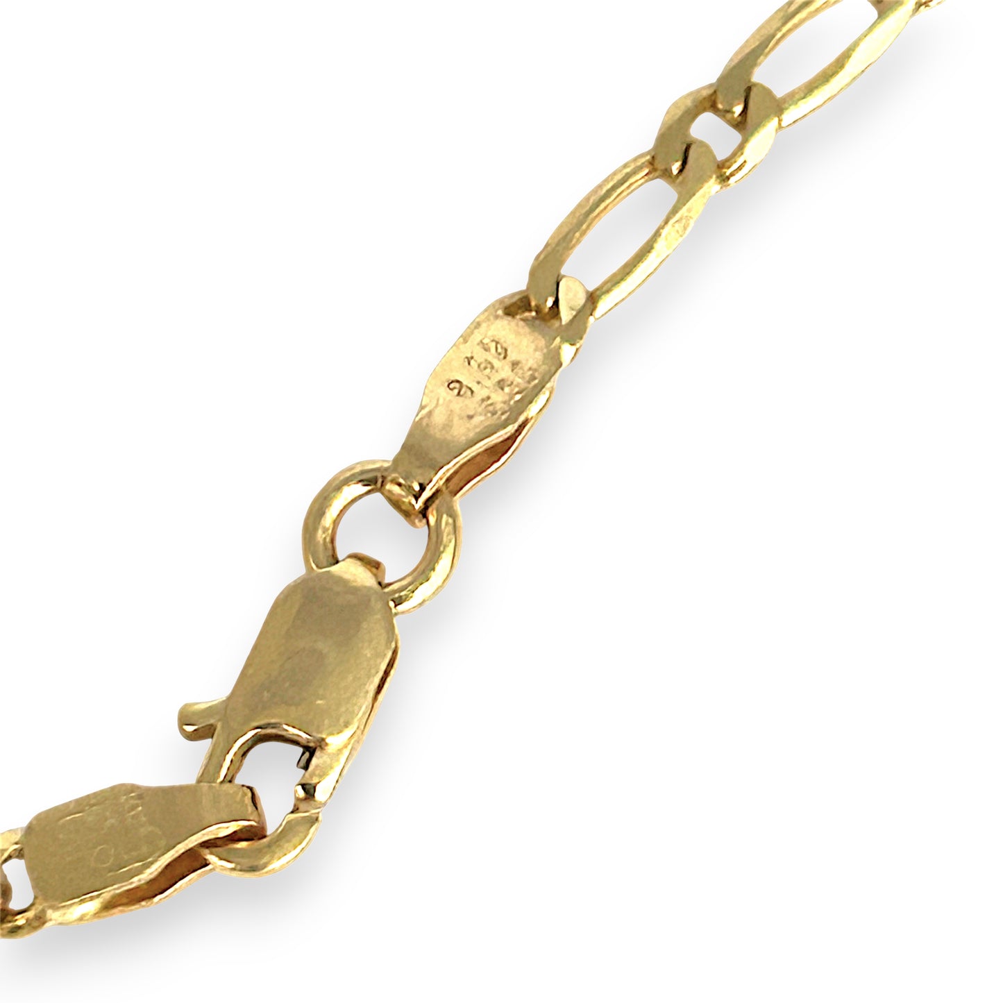 GOLD DEAL | 14ct (14K) Gold Gleaming Figaro 1-1 Chain 54cm
