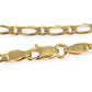 GOLD DEAL | 14ct (14K) Gold Gleaming Figaro 1-1 Chain 54cm