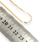 GOLD DEAL | 14ct (14K) Gold Silky Finish Flat Snake Chain 45cm
