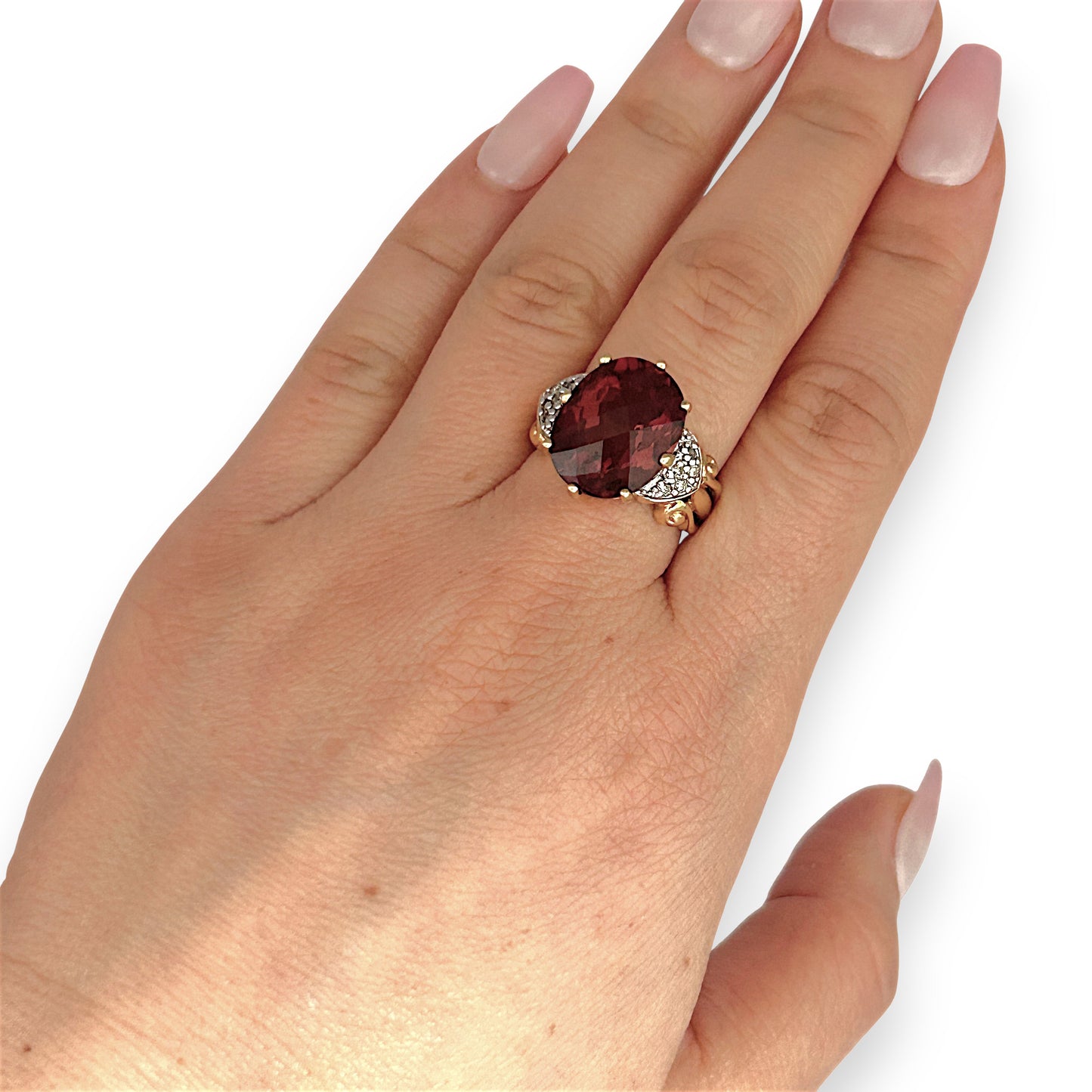 GOLD DEAL | 18ct (18K) Gold Pink Tourmaline & Diamond Dress Ring Valuation $8,500