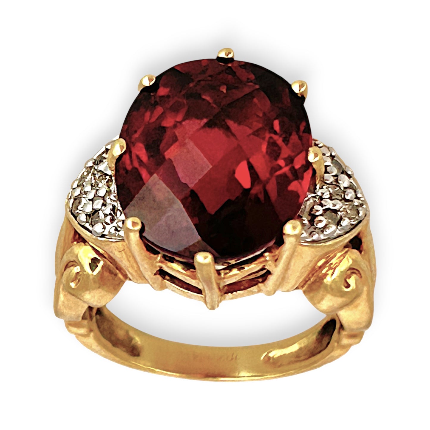 GOLD DEAL | 18ct (18K) Gold Pink Tourmaline & Diamond Dress Ring Valuation $8,500