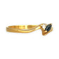 XMAS DEAL | 18kt Gold Celeste Diamond and Sapphire Ring Size M 1/2