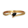 GOLD DEAL | 18ct Gold Celeste Diamond and Sapphire Ring Size M 1/2