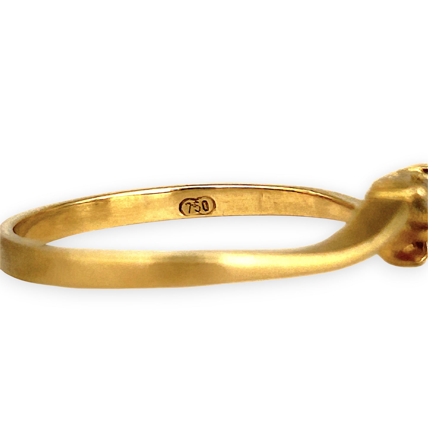 XMAS DEAL | 18kt Gold Celeste Diamond and Sapphire Ring Size M 1/2