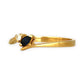 XMAS DEAL | 18kt Gold Celeste Diamond and Sapphire Ring Size M 1/2