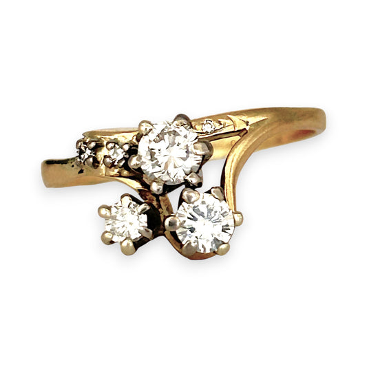 GOLD DEAL | FLASH SALE 18ct (18K) Gold 3ST Elite Diamond 0.45ct Ring Valuation $3,600