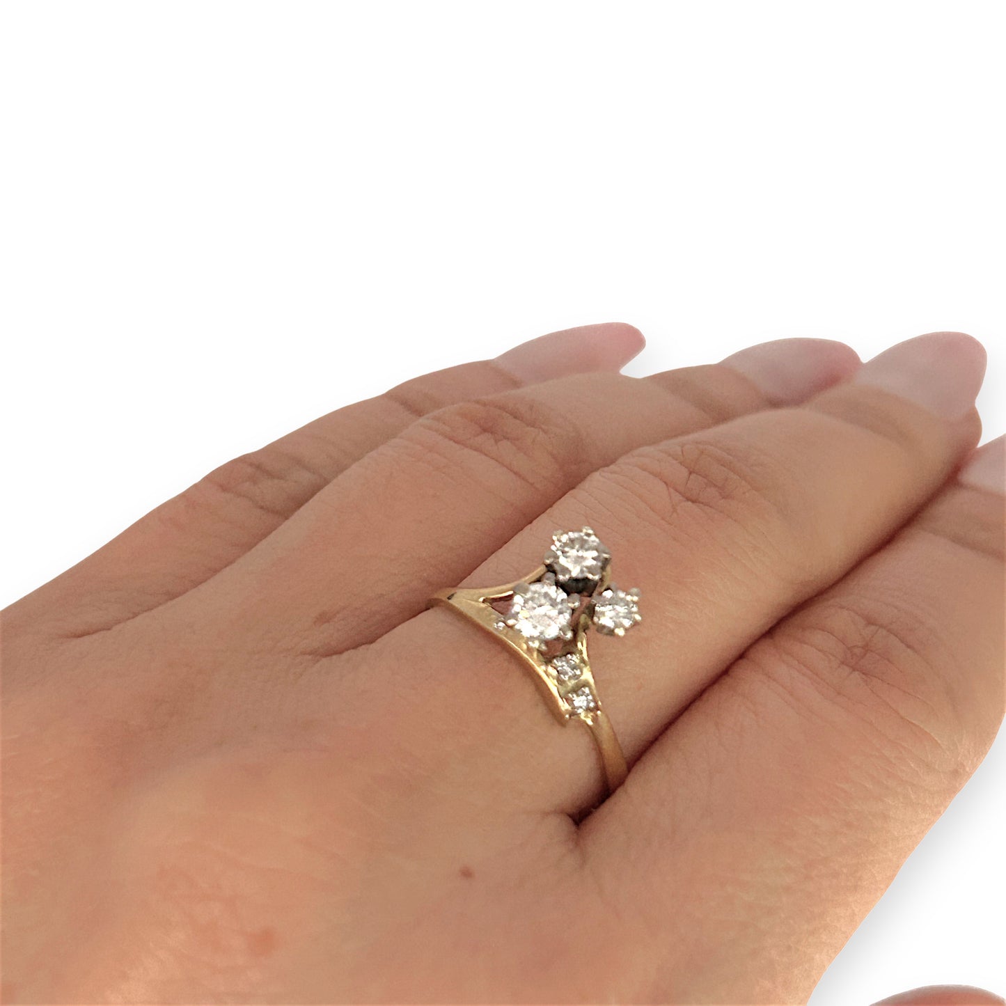 GOLD DEAL | FLASH SALE 18ct (18K) Gold 3ST Elite Diamond 0.45ct Ring Valuation $3,600