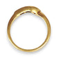 GOLD DEAL | 18ct Gold Michael Hill Diamond Curved Band Ring Size O