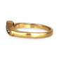 GOLD DEAL | 18ct Gold Michael Hill Diamond Curved Band Ring Size O