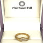 GOLD DEAL | 18ct Gold Michael Hill Diamond Curved Band Ring Size O