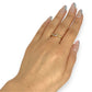 GOLD DEAL | 18ct Gold Michael Hill Diamond Curved Band Ring Size O