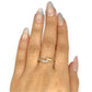 GOLD DEAL | 18ct Gold Michael Hill Diamond Curved Band Ring Size O
