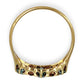 GOLD DEAL | 18ct (18K) Gold Aquamarine & Diamond Trilogy Refurbished Ring Valuation $3,250