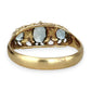 GOLD DEAL | 18ct (18K) Gold Aquamarine & Diamond Trilogy Refurbished Ring Valuation $3,250