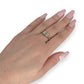 GOLD DEAL | 18ct (18K) Gold Aquamarine & Diamond Trilogy Refurbished Ring Valuation $3,250