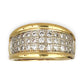 GOLD DEAL | 18ct (18K) Gold Triple Row Diamond Ring by Michael Hill Valuation $5,500