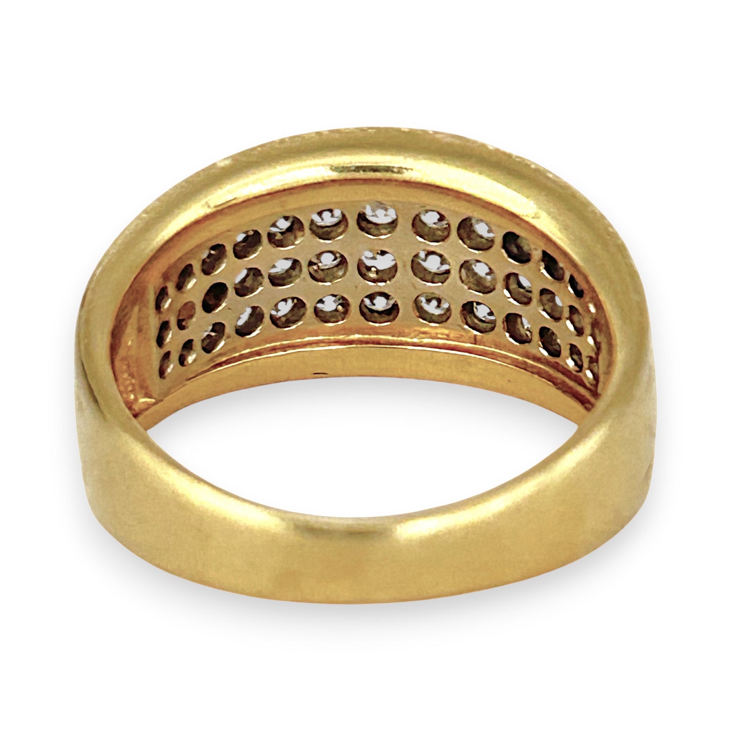 GOLD DEAL | 18ct (18K) Gold Triple Row Diamond Ring by Michael Hill Valuation $5,500