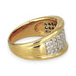 GOLD DEAL | 18ct (18K) Gold Triple Row Diamond Ring by Michael Hill Valuation $5,500