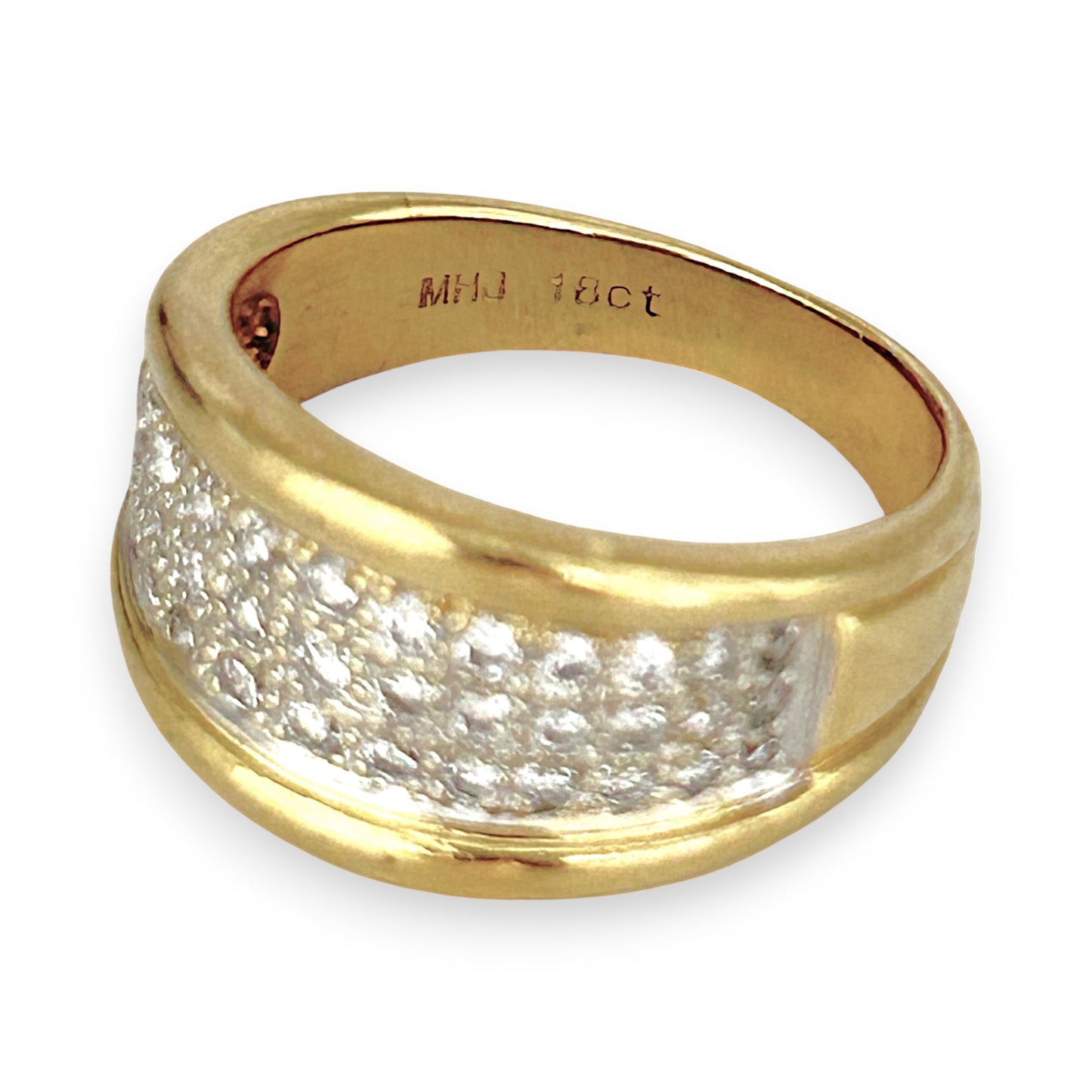 GOLD DEAL | 18ct (18K) Gold Triple Row Diamond Ring by Michael Hill Valuation $5,500